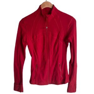 Lululemon Define Jacket Dark Red Full Zip Size 4 *Rare Color*